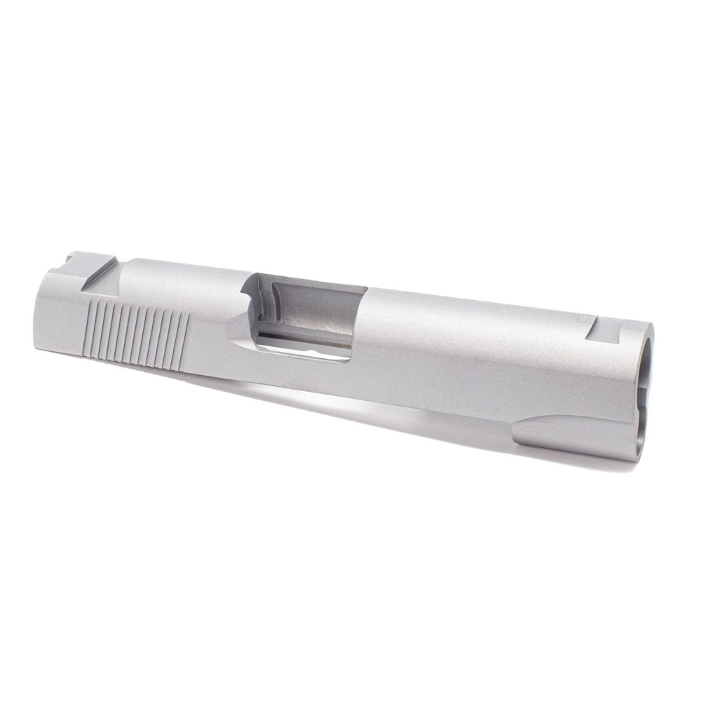 Fusion Firearms 1911 Commander Slide – Thin Rear/ STD Sight Cuts/ Swept Cut (45 ACP & 9MM)