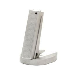 Fusion Firearms 1911 Alloy Mainspring Housing + Mag-Well – Government, Serrated, Silver