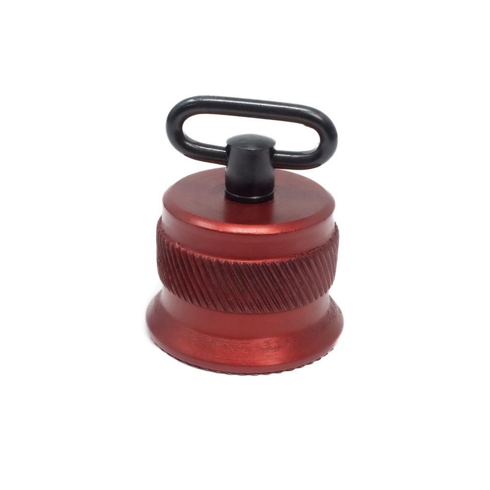 Fusion Firearms Shotgun Magazine Cap Knurled (Red) – Short W/ Sling Swivel
