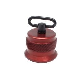 Fusion Firearms Shotgun Magazine Cap Knurled (Red) – Short W/ Sling Swivel