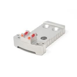 1911 Red Dot Base Plate (Holosun / Fusion) – Light-weight Aluminum – Silver