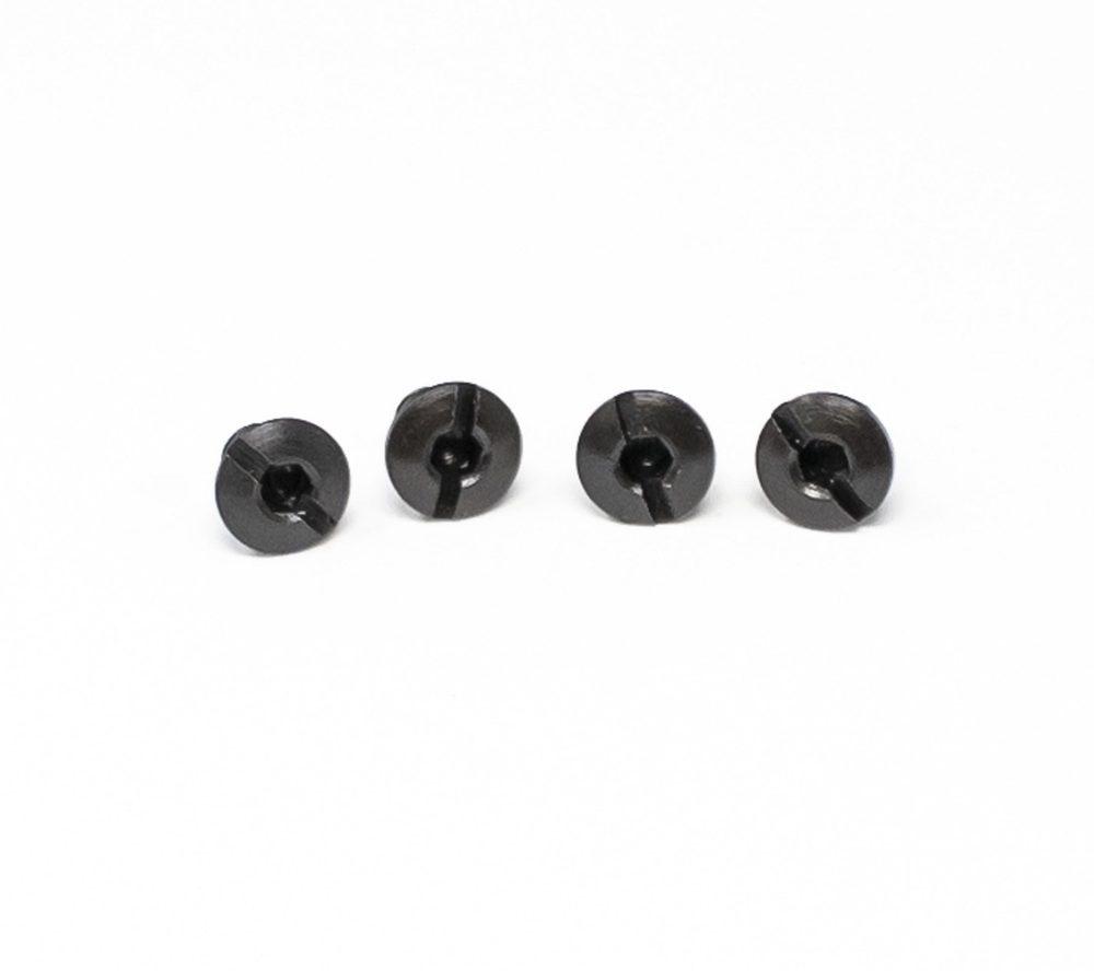 Fusion Firearms 1911 Grip Screws – Slex, Black, Thin (4)