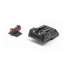 Fusion Firearms 1911 Standard Dovetail – Fiber Optic Adjustable Sight Set Contour Front Sight