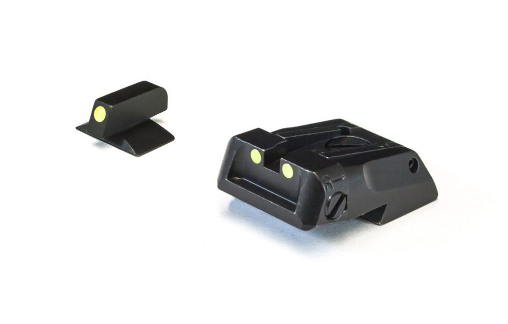 Fusion Firearms Standard NVK/ Colt Dovetail Fully Adjustable Sight Set – Luminova Night Sights