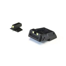 Fusion Firearms Standard NVK/ Colt Dovetail Fully Adjustable Sight Set – Luminova Night Sights