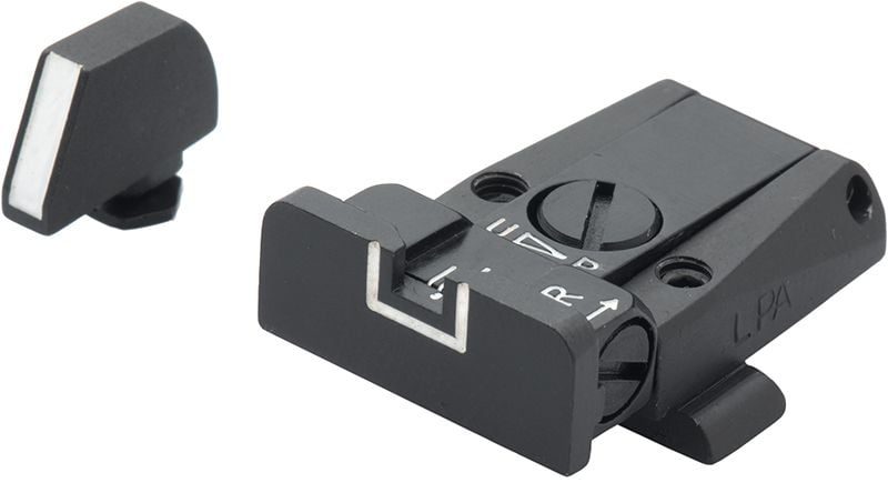Fusion Firearms Glock 17 – 43 – White Outline Adjustable Sight Set