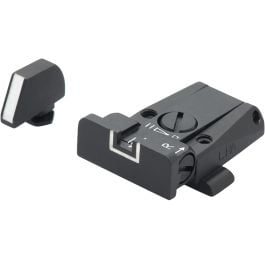 Fusion Firearms Glock 17 – 43 – White Outline Adjustable Sight Set