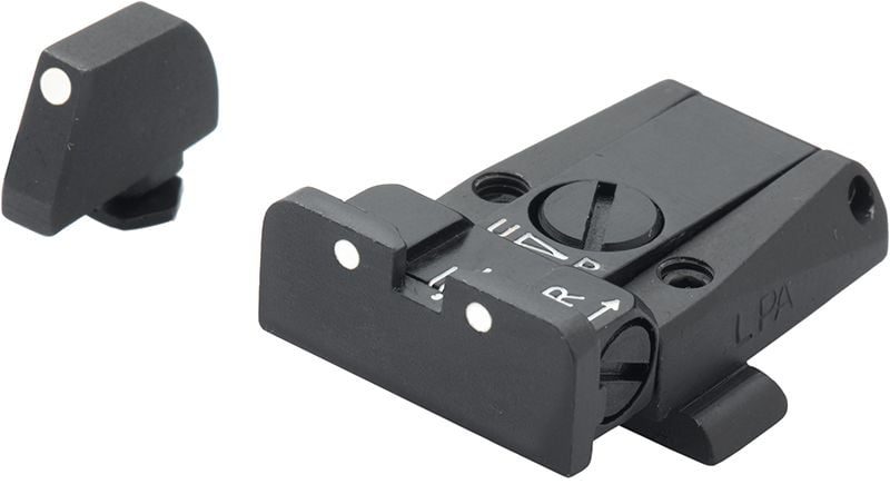 Fusion Firearms Glock 17 – 43 – White Dot Adjustable Sight Set