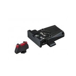 Fusion Firearms Glock 17 – 43 – Black Target with Fiber Front Adjustable Sight Set