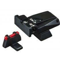 Fusion Firearms H&K 40 USP – Black Target with Fiber Front Adjustable Sight Set