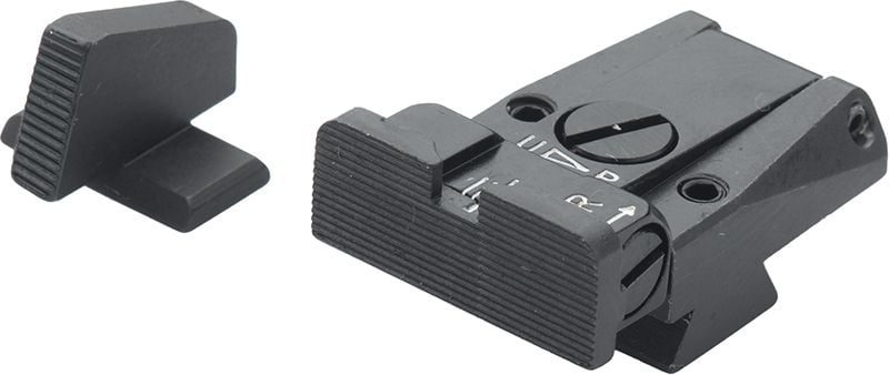 Fusion Firearms Browning High Power with Front Dovetail – Black Target Adjustable Sight Set