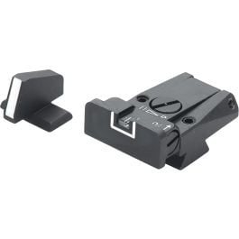 Fusion Firearms Browning High Power with Front Dovetail – White Outline Adjustable Sight Set