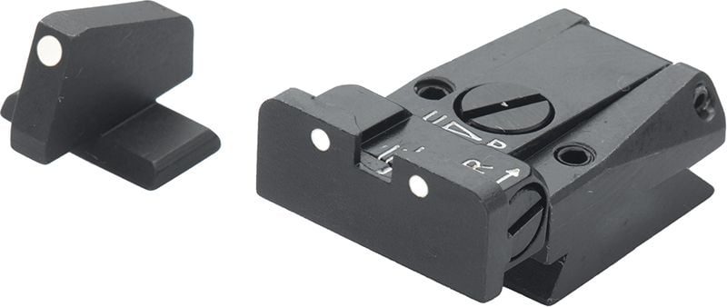 Fusion Firearms H&K P7 – White Dot Adjustable Sight Set