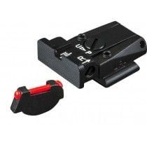 Fusion Firearms Ruger – P85-P89 – Black Target with Fiber Front Adjustable Sight Set