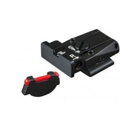 Fusion Firearms Ruger – P85-P89 – Black Target with Fiber Front Adjustable Sight Set