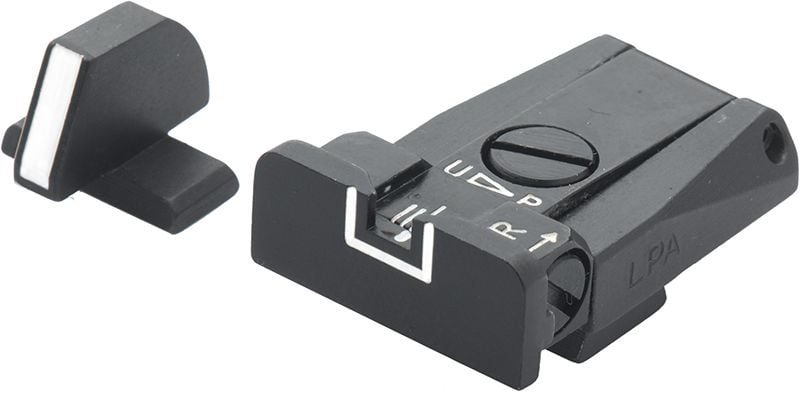 Fusion Firearms Beretta 8000 Cougar, 92A1, 98A1, M9A3, 90TWO – White Outline Adjustable Sight Set