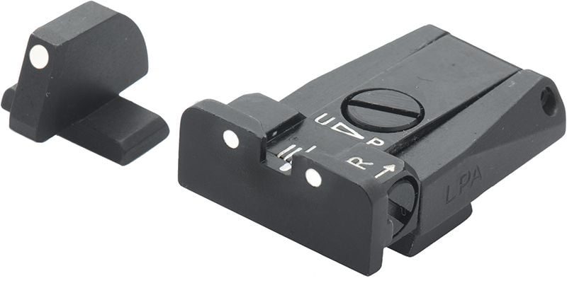 Fusion Firearms Beretta 8000 Cougar, 92A1, 98A1, M9A3, 90TWO – White Dot Adjustable Sight Set