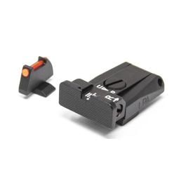 Fusion Firearms Beretta 8000 Cougar, 92A1, 98A1, M9A3, 90TWO – Black Target With Fiber Front Adjustable Sight Set