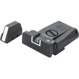 Fusion Firearms Beretta 92, 96, 98, M9 – White Outline Adjustable Sight Set