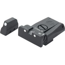 Fusion Firearms Beretta 92, 96, 98, M9 – White Dot Adjustable Sight Set