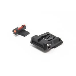 Fusion Firearms H&K P30 P45 SFP9 VP9 and Striker Sight Set – Black Rear with Fiber Front