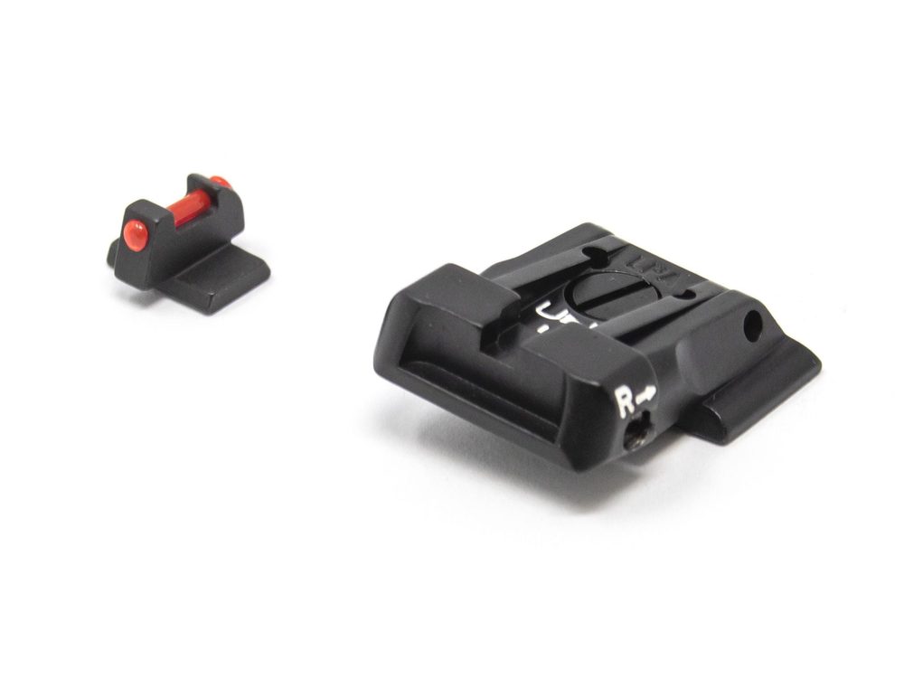 Fusion Firearms S&W – M&P – Black Target with Fiber Front Adjustable Sight Set