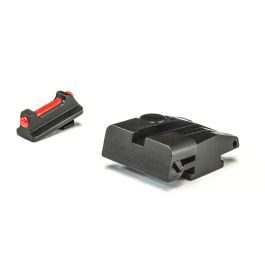 Fusion Firearms Walther – PPQ, P99, PPQM2 – Black Target with Fiber Front Adjustable Sight Set