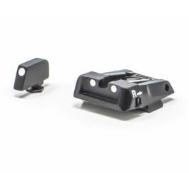 Fusion Firearms Glock 17 – 43 – White Dot Adjustable Sight Set