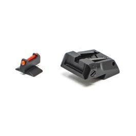 Fusion Firearms LPA Fully Adjustable Sig Sauer Sight Set – Black With Fiber Front – P220 – P320