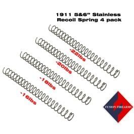 Fusion Firearms 1911 RECOIL SPRING 4 PACK FOR 5&6 INCH PISTOLS – STAINLESS STEEL, HIGHER CALIBERS