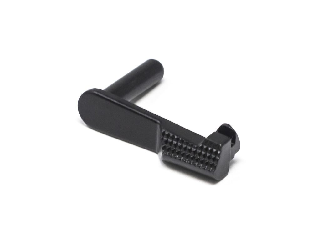 Fusion Firearms 1911 Slide Stop – 9mm/10mm – Standard, Black Checkered