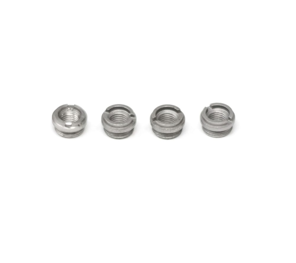 Fusion Firearms 1911 Grip Screw Bushings – Stainless, Thin (4)