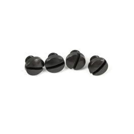 Fusion Firearms 1911 Grip Screws – Slot, Black, Thin (4)