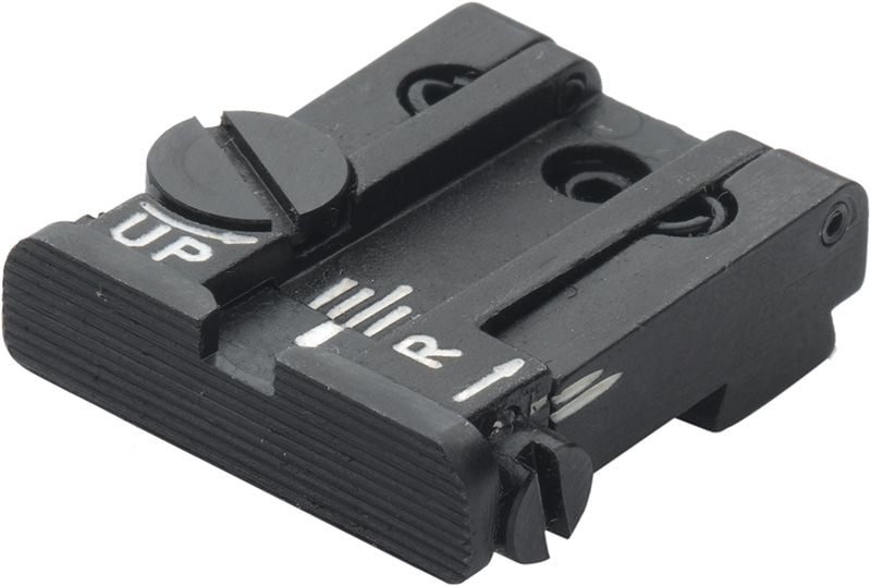 Fusion Firearms Glock 17 – 43 Rear Adjustable Sight – Black Serrated