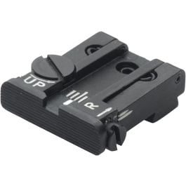 Fusion Firearms Glock 17 – 43 Rear Adjustable Sight – Black Serrated