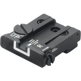Fusion Firearms Glock 17 – 43 Rear Adjustable Sight – White Outline