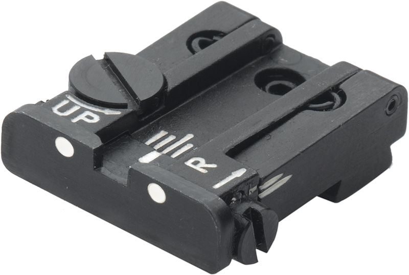 Fusion Firearms Glock 17 – 43 Rear Adjustable Sight – White Dot