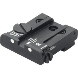 Fusion Firearms Glock 17 – 43 Rear Adjustable Sight – White Dot