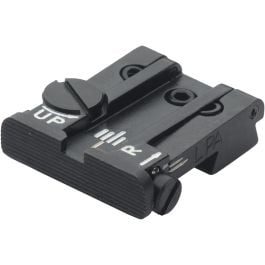 Fusion Firearms Beretta – Rear Adjustable Sight 92, 96, 98, M9, Stock,Brigadier, 90Two – Black Serrated