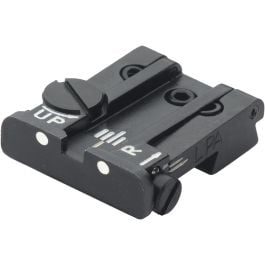 Fusion Firearms Beretta – Rear Adjustable Sight 92, 96, 98, M9, Stock, Brigadier, 90Two – White Dot