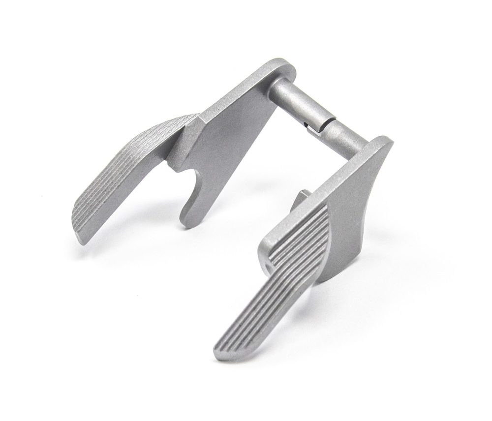 Fusion Firearms 1911 Ambi Thumb Safety – Extended, Combat Paddle, Bar-Stock, Stainless Matte