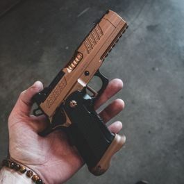 Fusion Firearms XP COMP – 9MM – BRONZE – Ambi Thumbrest (Custom Shop Edition)